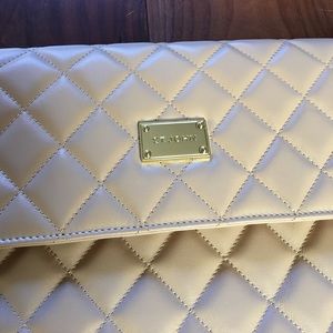 St John quilted leather clutch